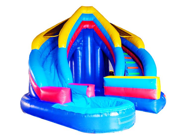 Inflatable Curved Water Slide 1