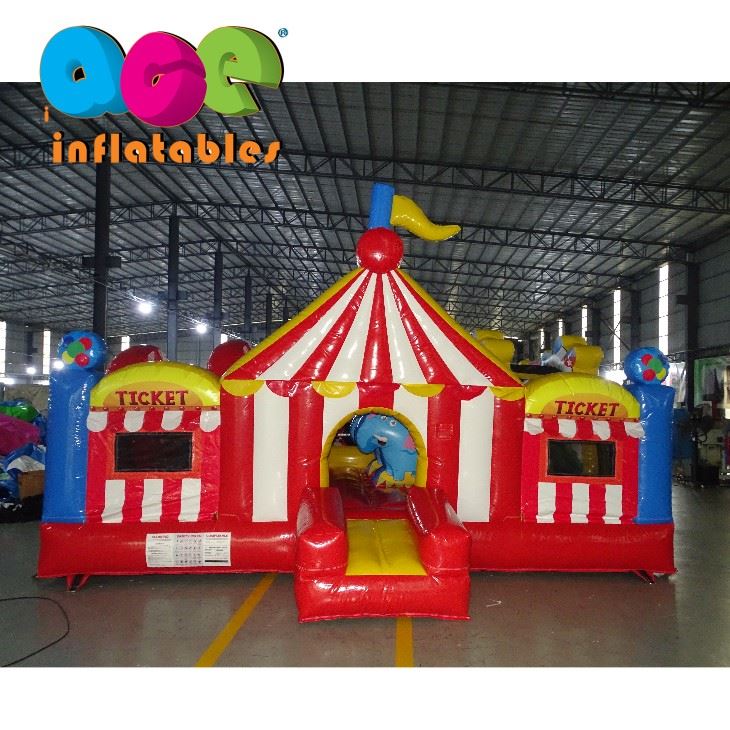 Carnival Theme Mini Inflatable Amusement Park
