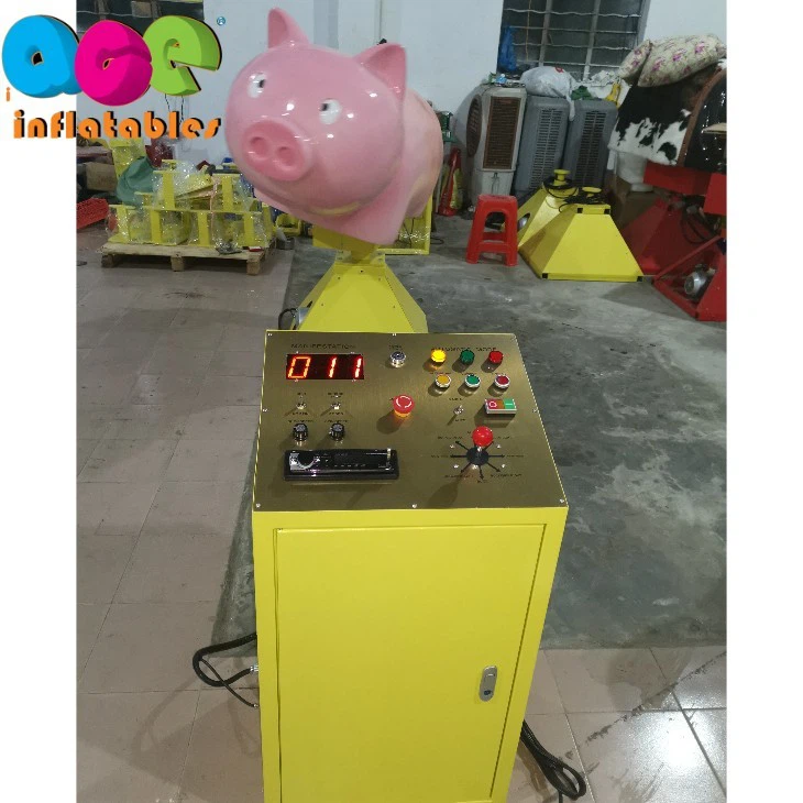 Mechanical inflatable bull rodeo unicorn pig ride game8